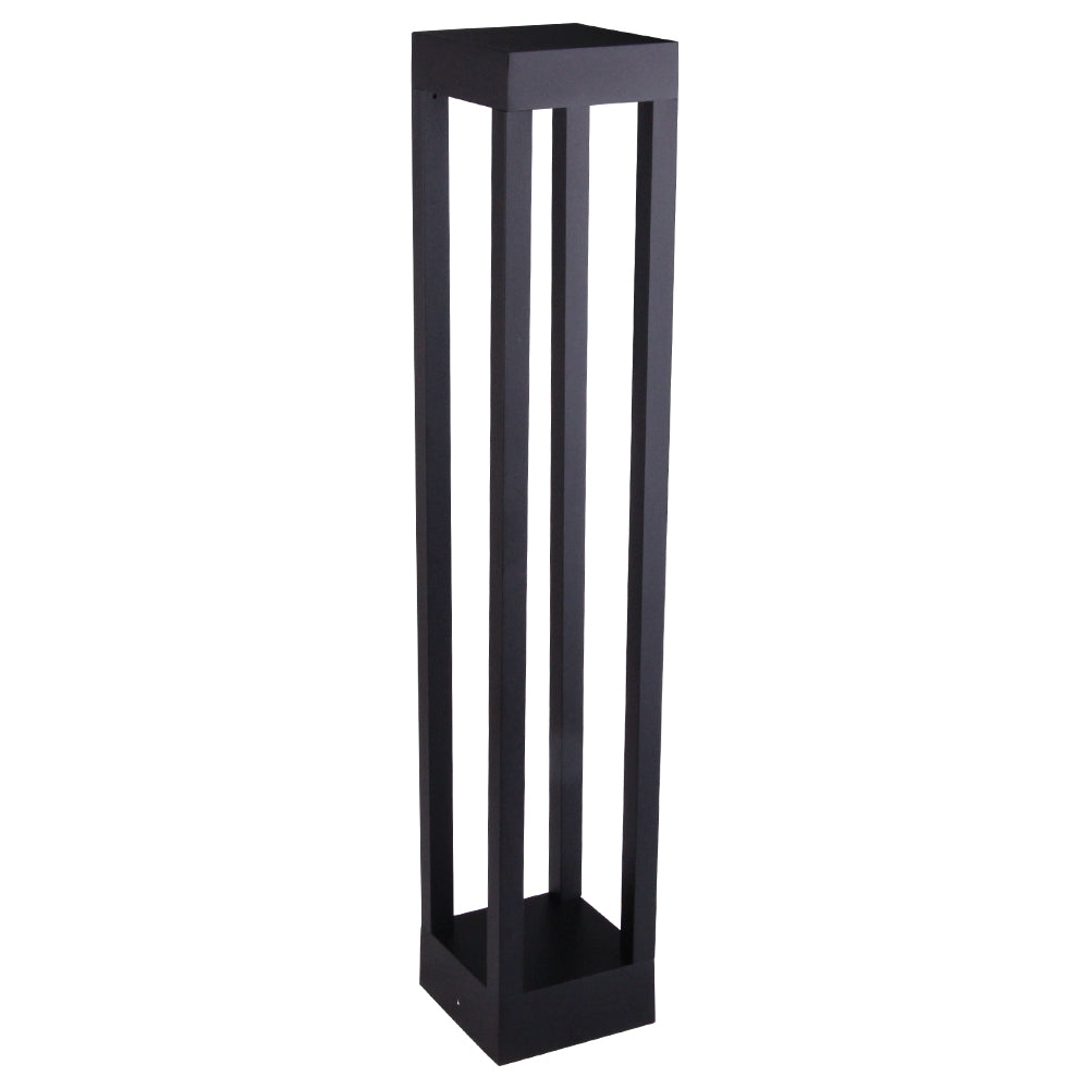 LED outdoor bollard light LINDEN 600, 7W, 360°, 3000K, 110x110x600mm, IP65, black