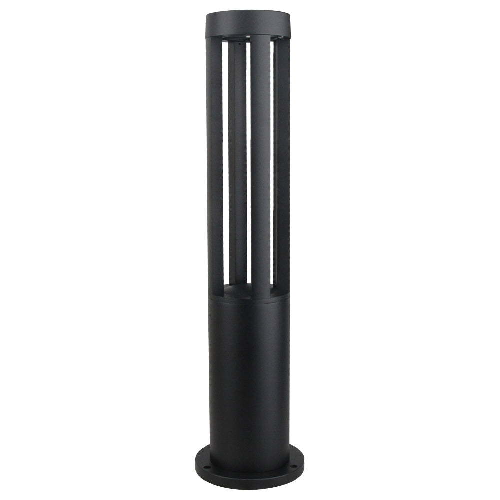 LED outdoor bollard light LINDAU 600, 7W, 360°, 3000K, Ø105x600mm, IP65, black