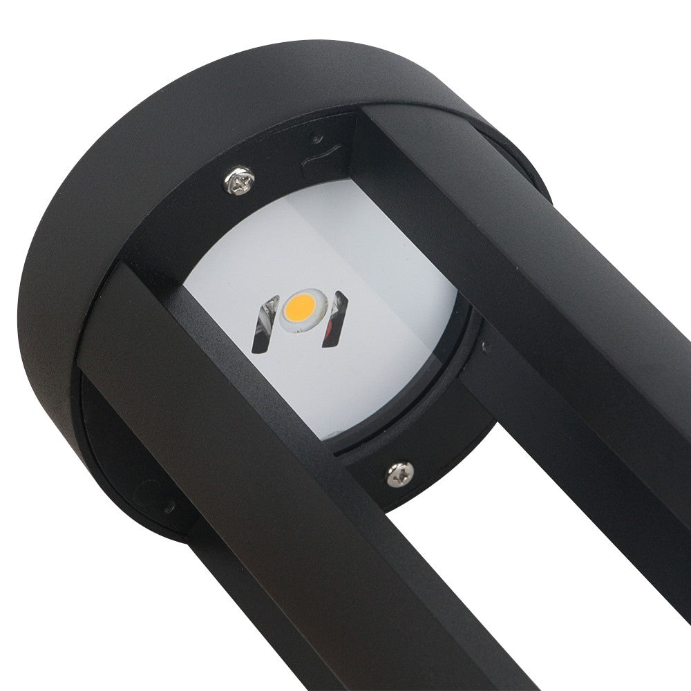 LED outdoor bollard light LINDAU 600, 7W, 360°, 3000K, Ø105x600mm, IP65, black
