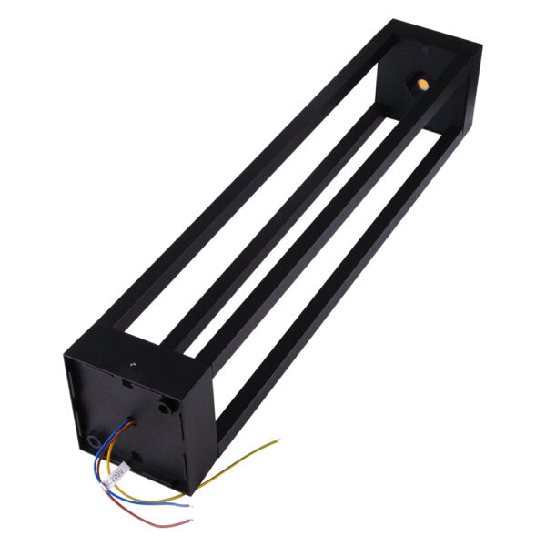 LED outdoor bollard light LINDEN 600, 7W, 360°, 3000K, 110x110x600mm, IP65, black