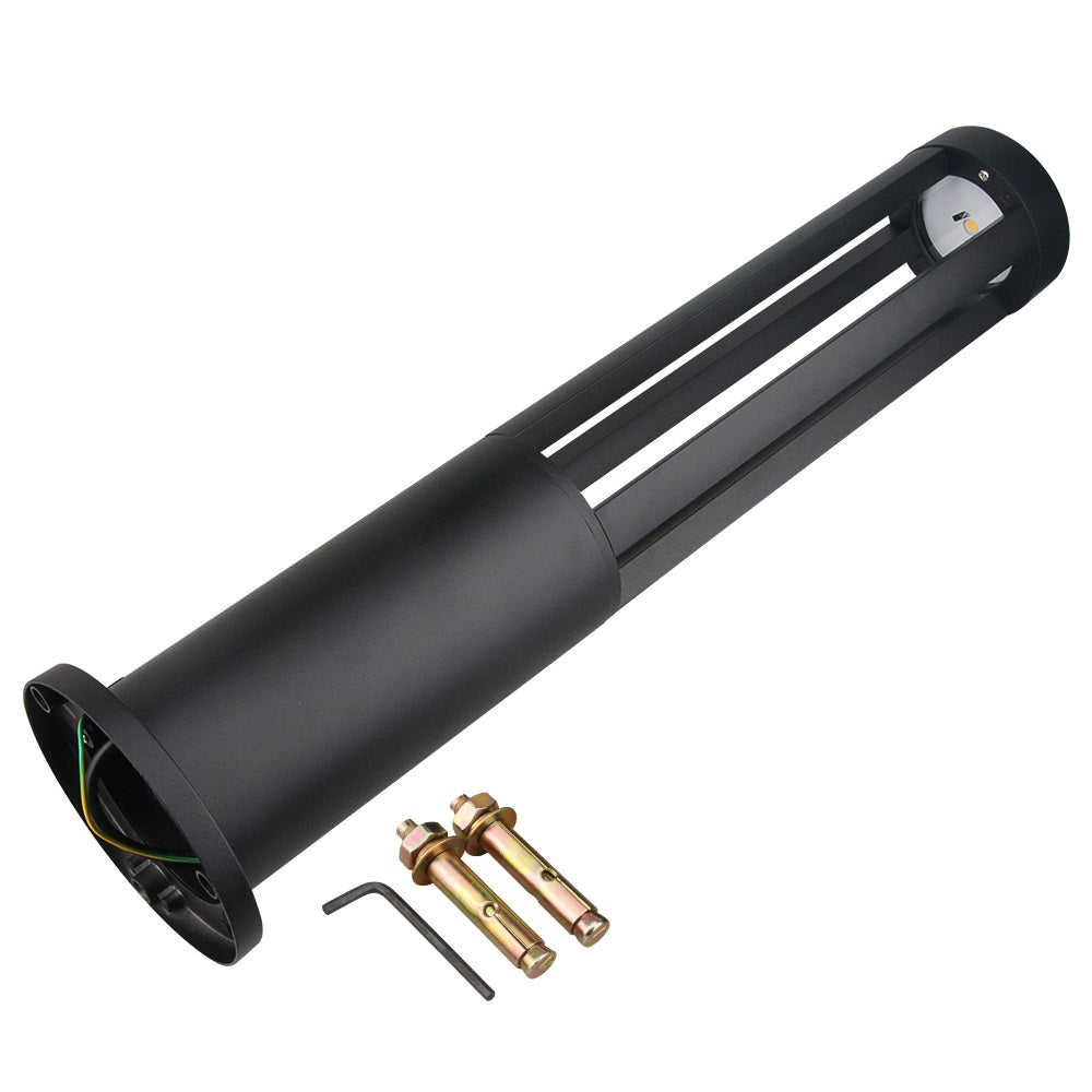 LED outdoor bollard light LINDAU 600, 7W, 360°, 3000K, Ø105x600mm, IP65, black