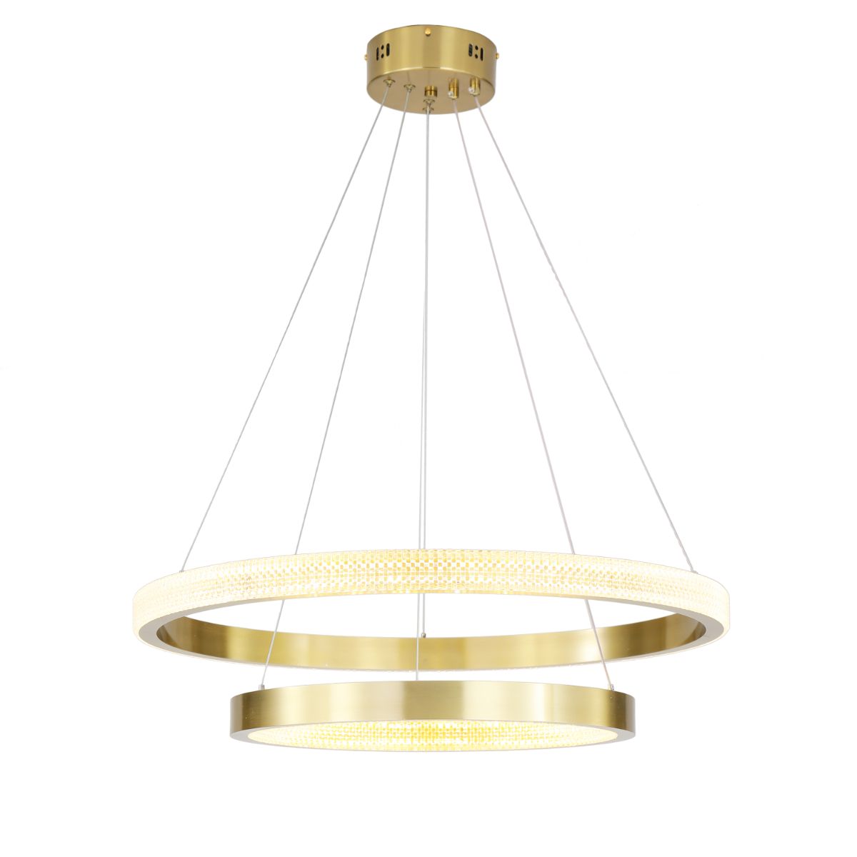 Rohana chandelier, 2 bulbs, gold