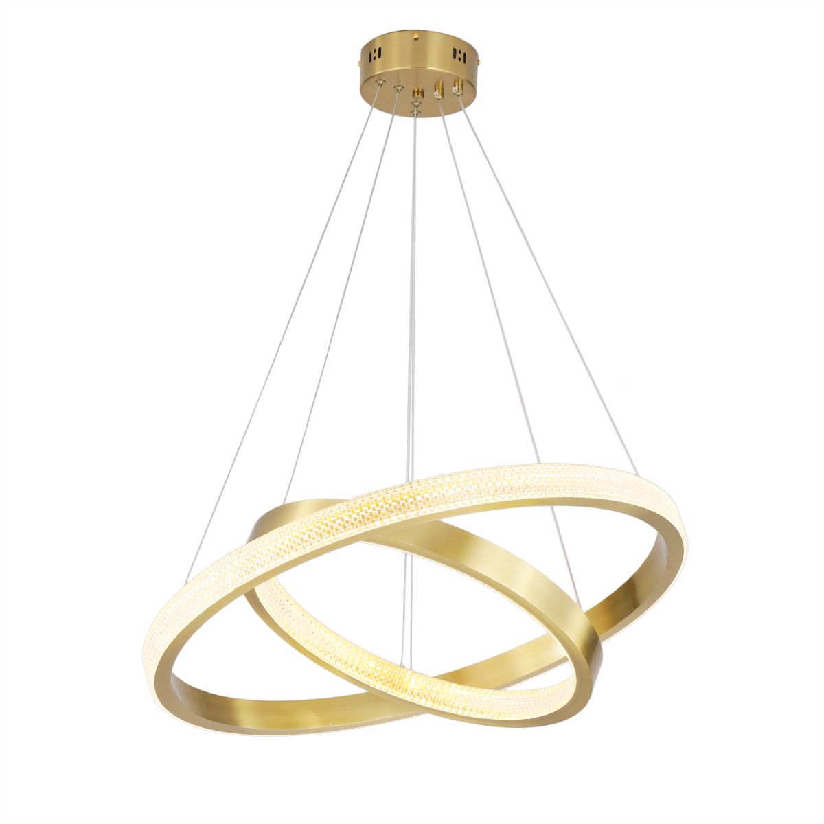 Rohana chandelier, 2 bulbs, gold