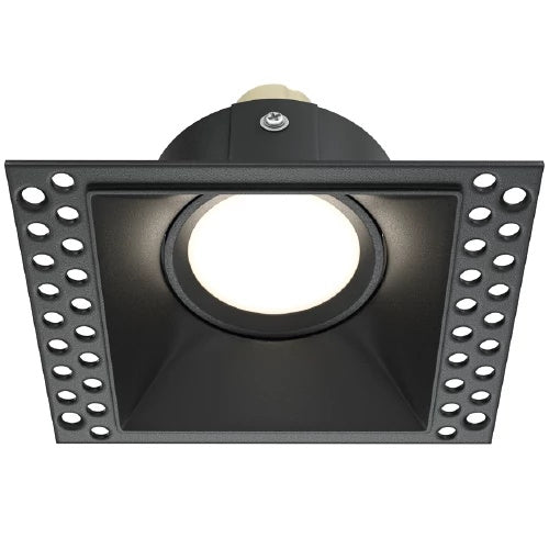 Recessed light ULT built-in directable square MR16, 80(112)x80(90)x42mm, black