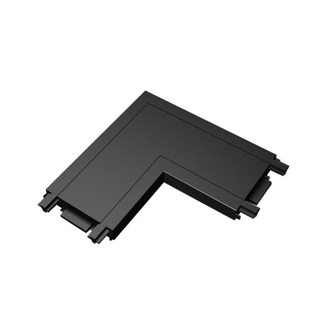 MAGNET SLIM surface mounted track rail L connector 48V, black