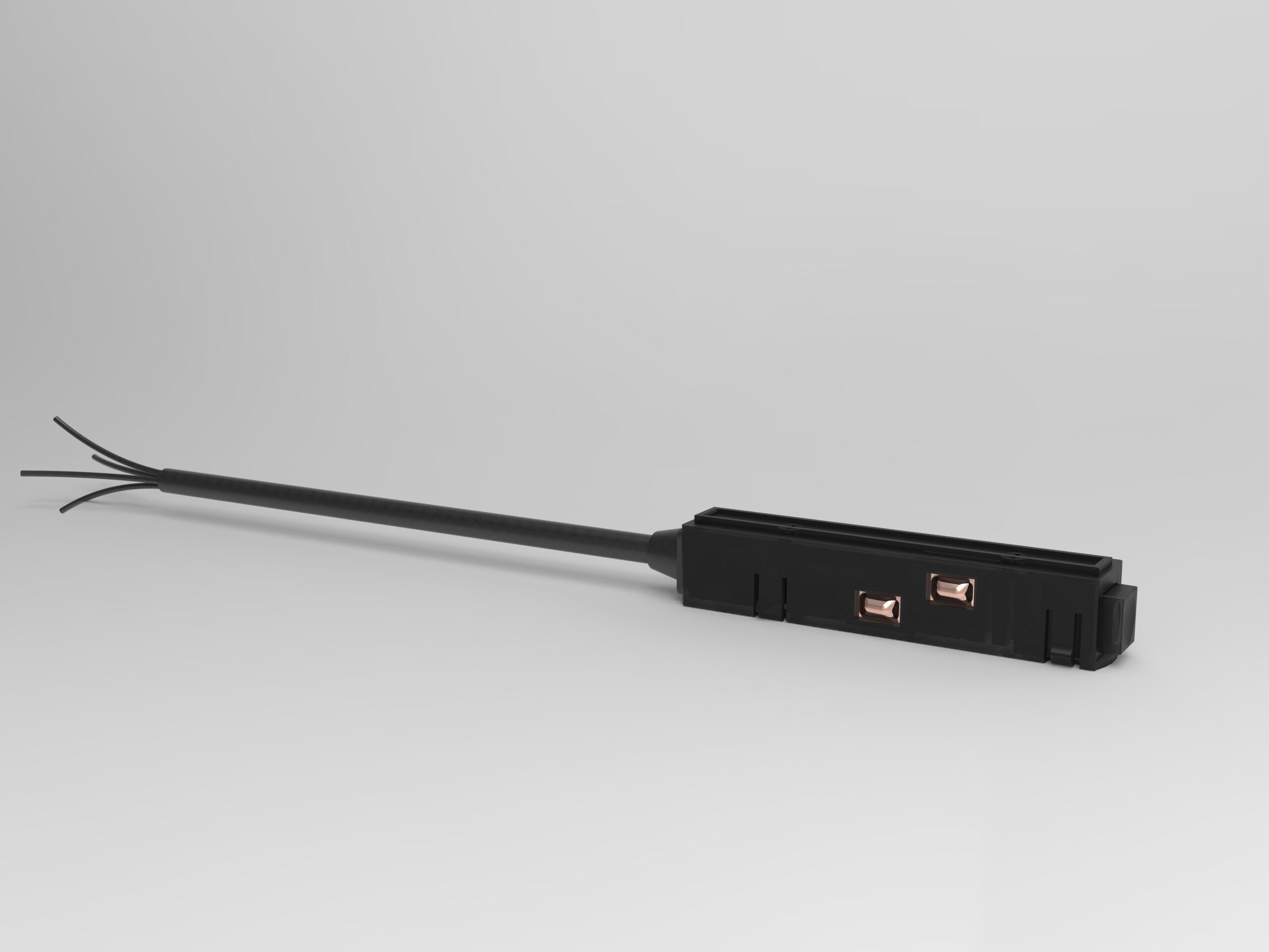 MAGNET track rail 2TH input mould 2m, black