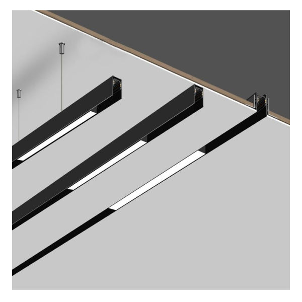 VISIONAL Professional+ FLOOD LED Magnetic track light, 36W, OSRAM LED Chip, 3000K, black