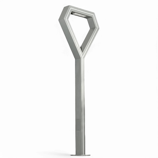 Outdoor City Pole Light Hexagonal 30W + 100W LED Profile