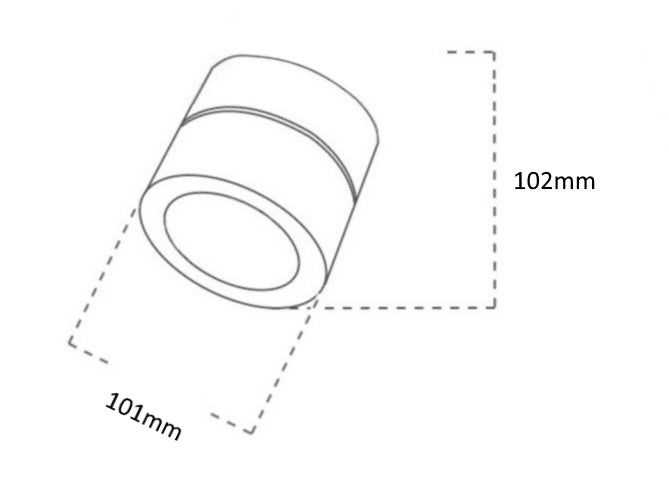 LED track light BAMBERG 12W, 3000K, 1F, white
