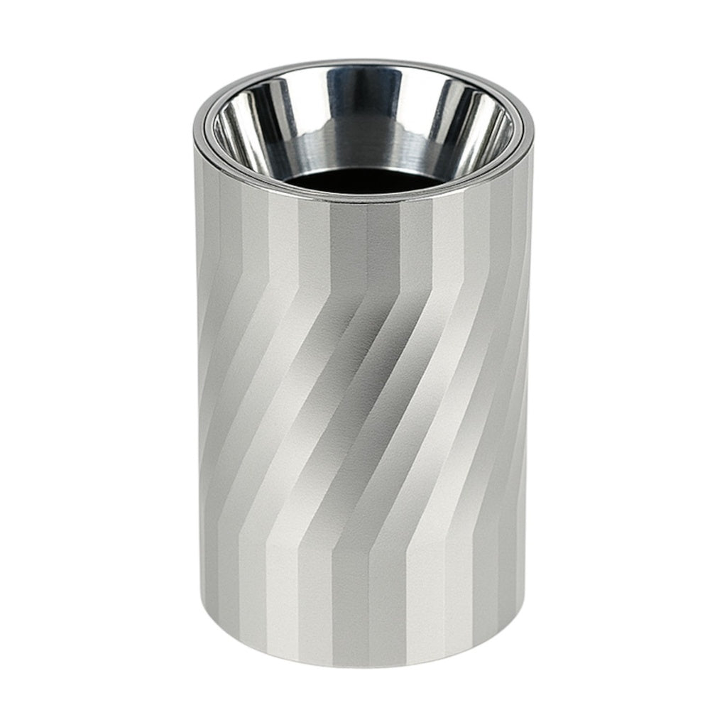 Downlight Cylinder Spiral Effect - Aluminum with Plastic Reflector- Empty MR16