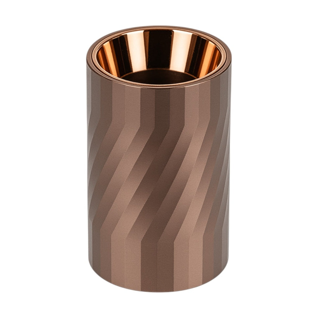 Downlight Cylinder Spiral Effect - Aluminum with Plastic Reflector- Empty MR16