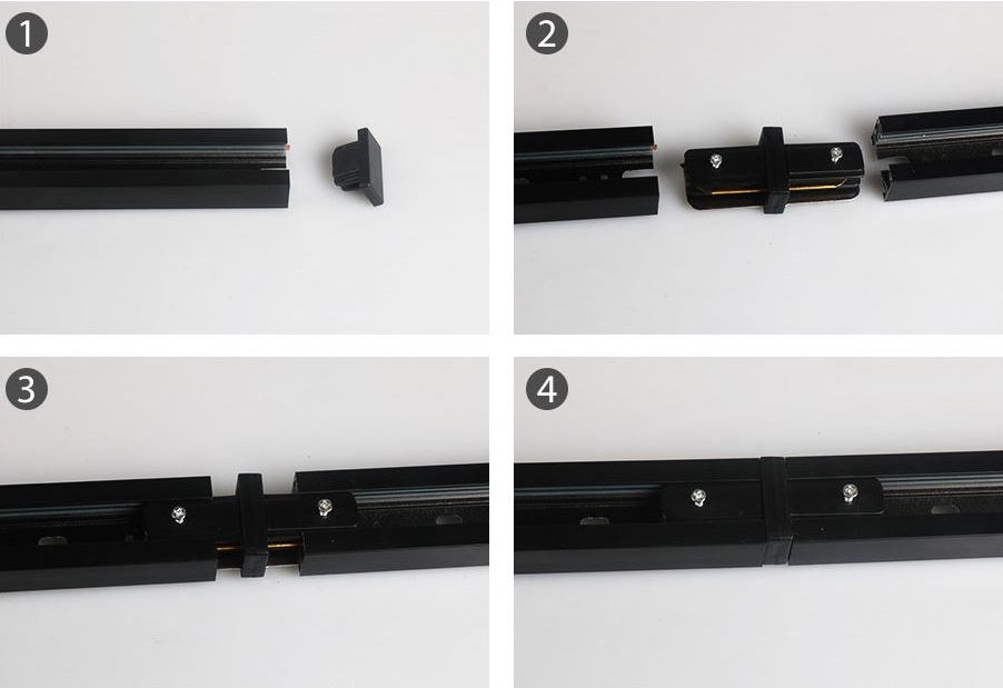 1 phase track 2m, black