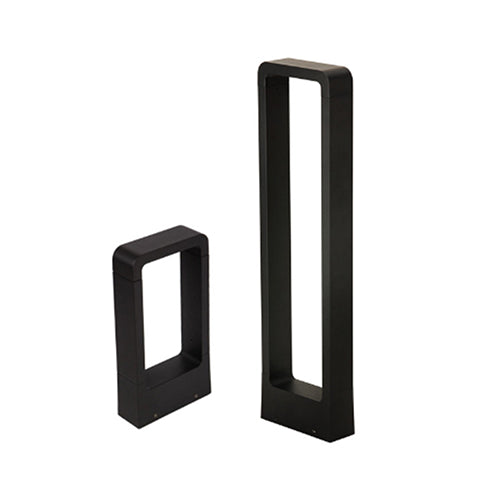 LED outdoor bollard light LUGAU, 7W, 3000K, IP65, 160x55x600mm, black