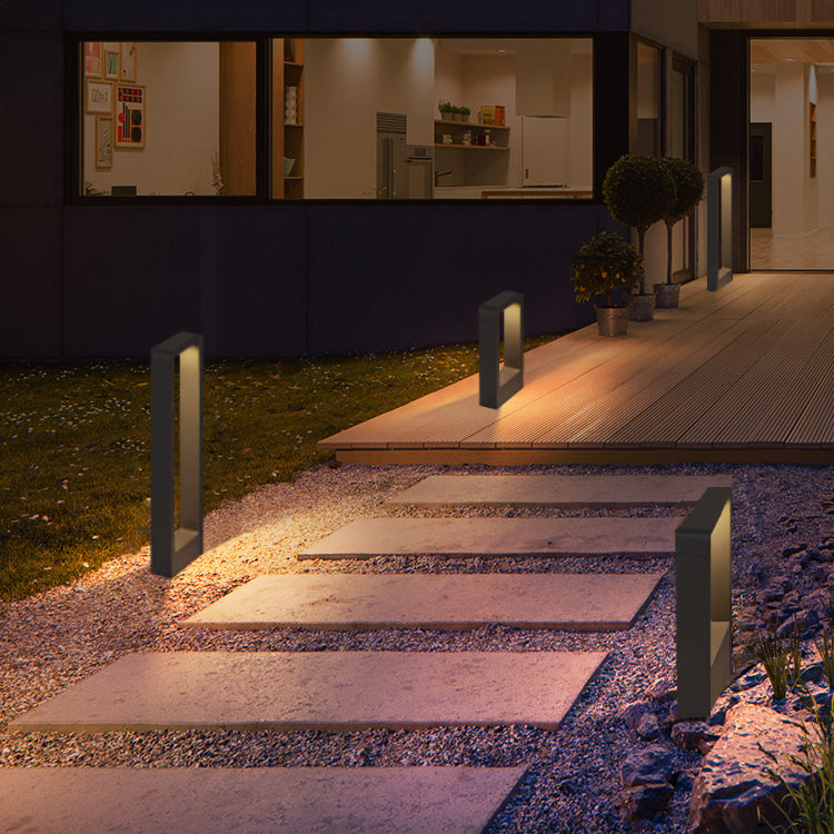 LED outdoor bollard light LUGAU, 7W, 3000K, IP65, 160x55x600mm, black