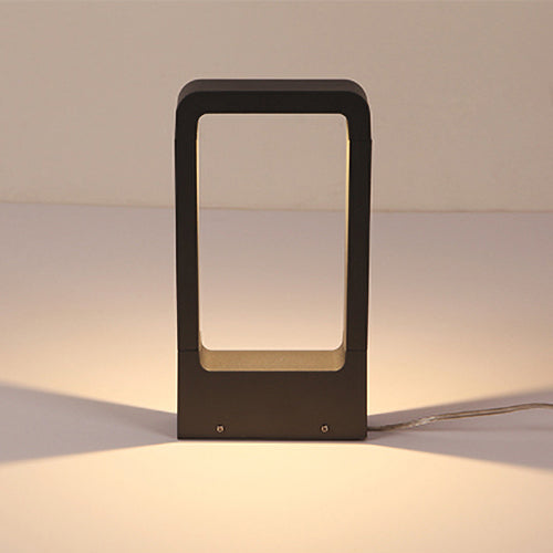 LED outdoor bollard light LUGAU, 7W, 3000K, IP65, 160x55x600mm, black