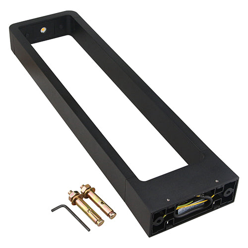 LED outdoor bollard light LUGAU, 7W, 3000K, IP65, 160x55x600mm, black