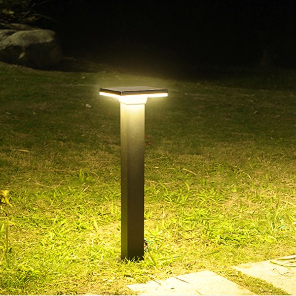 LED outdoor bollard light MENDIG, 12W, 360°, 3000K, 150x150x600mm, IP65, black