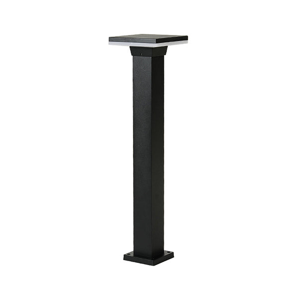 LED outdoor bollard light MENDIG, 12W, 360°, 3000K, 150x150x600mm, IP65, black