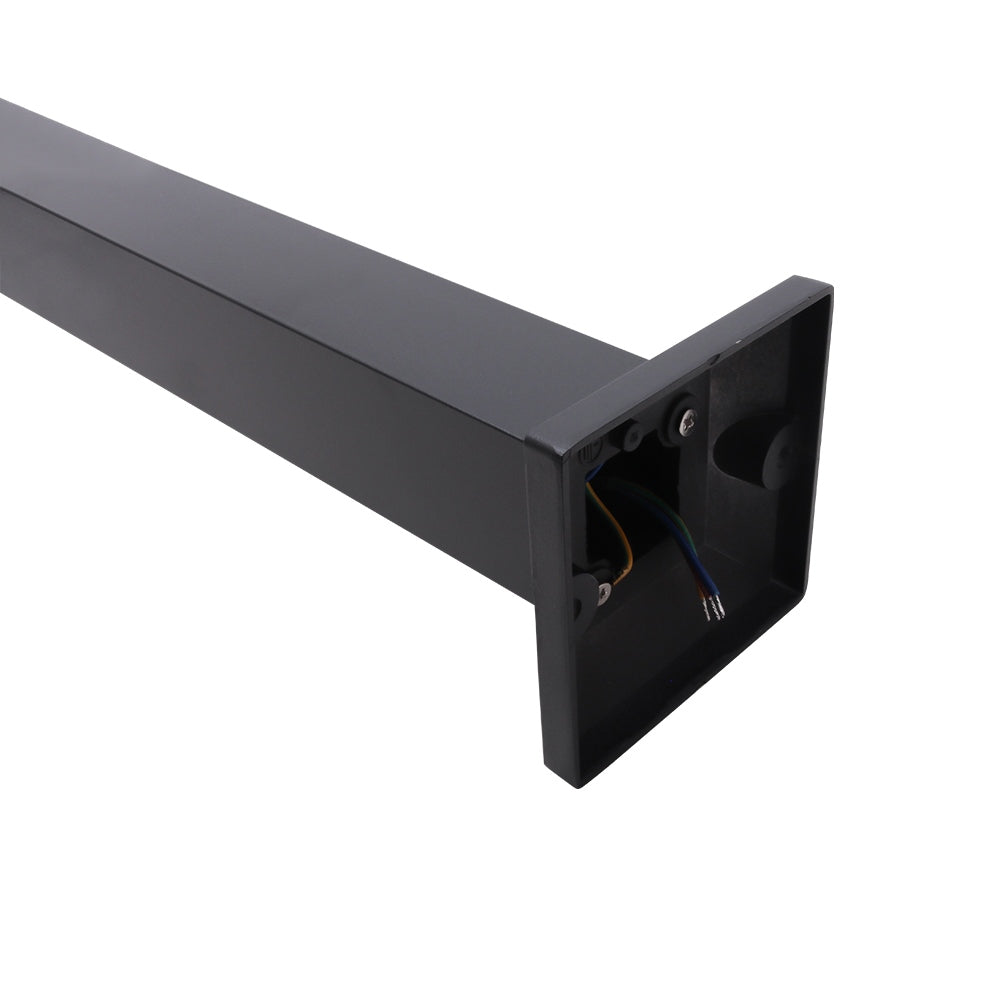 LED outdoor bollard light MENDIG, 12W, 360°, 3000K, 150x150x600mm, IP65, black