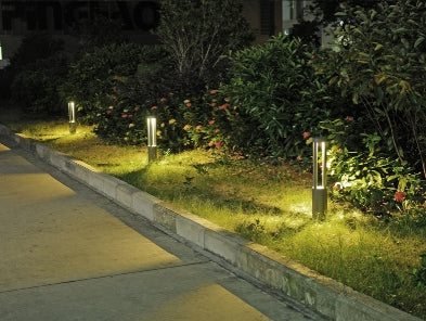LED outdoor bollard light LINDAU 600, 7W, 360°, 3000K, Ø105x600mm, IP65, black