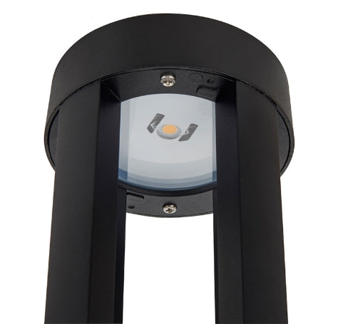 LED outdoor bollard light LINDAU 600, 7W, 360°, 3000K, Ø105x600mm, IP65, black