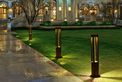 LED outdoor bollard light LINDAU 600, 7W, 360°, 3000K, Ø105x600mm, IP65, black