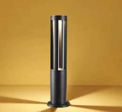 LED outdoor bollard light LINDAU 600, 7W, 360°, 3000K, Ø105x600mm, IP65, black