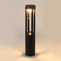 LED outdoor bollard light KLÖTZE, 12W, 360°, 3000K, Ø120x600mm, IP65, black