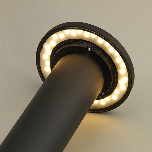 LED outdoor bollard light MENGEN 600, 12W, 360°, 3000K, Ø150x600mm, IP65, black