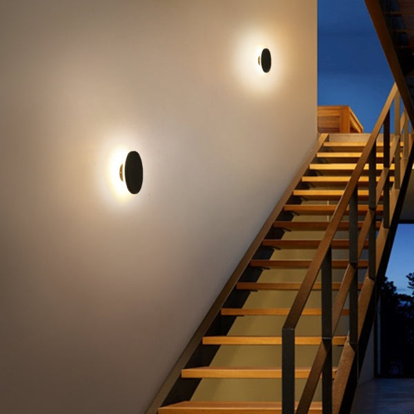 LED outdoor wall light SEESEN, 12W, 360°, 3000K, IP65, white