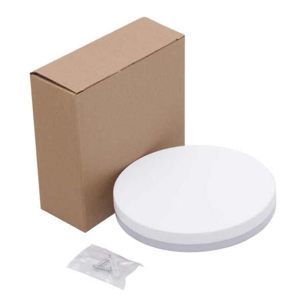 LED outdoor wall light SEESEN, 12W, 360°, 3000K, IP65, white