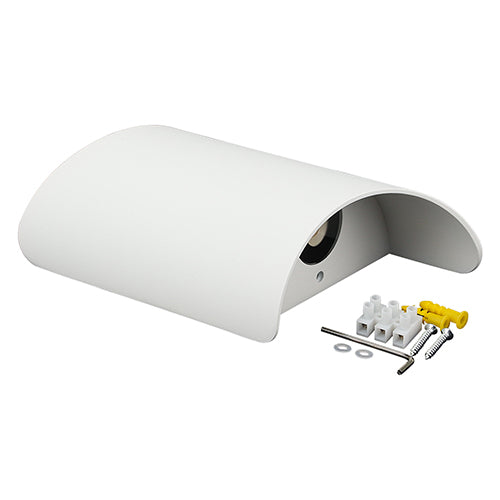 LED outdoor wall light AACHEN, 3+3W, 3000K, IP65, white