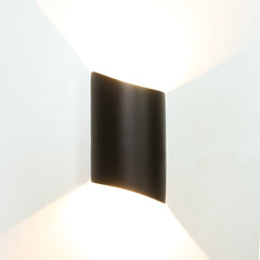 LED outdoor wall light AACHEN, 3+3W, 3000K, IP65, black