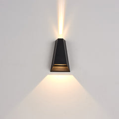 LED outdoor wall light GOSLAR, 3+3W, 3000K, IP65, black