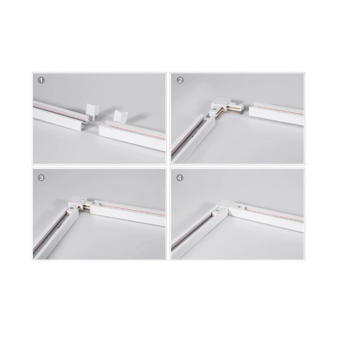 1 phase track 1,5m, white