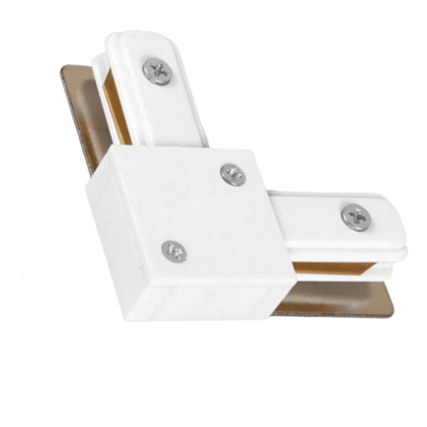 1 phase track connector L, white