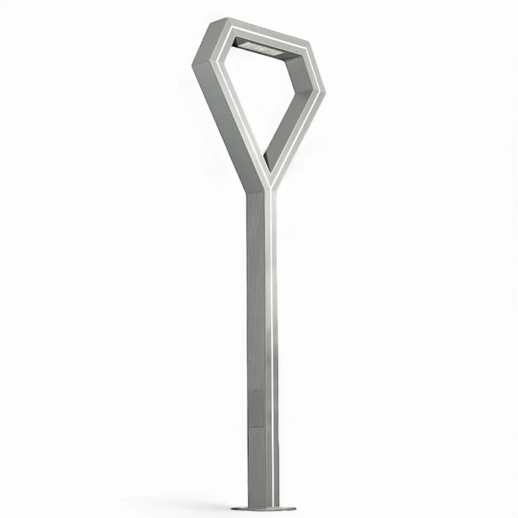 Outdoor City Pole Light Hexagonal ULT 30W + 100W LED Profile