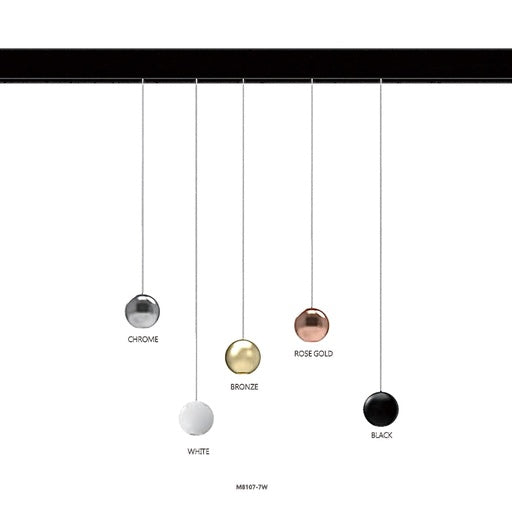 Magnetic drop light ball pendant 7W