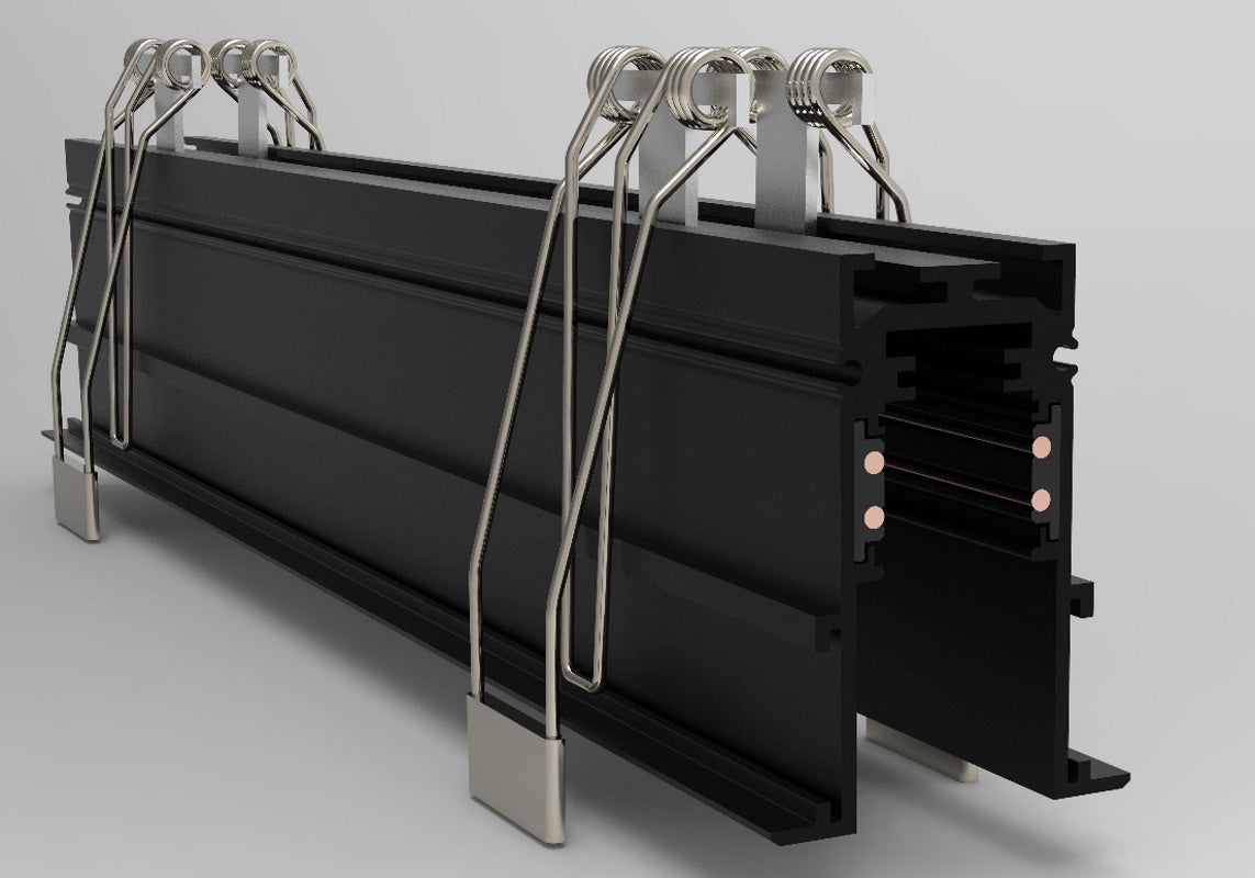 MAGNET track rail recessed NOMANI, 3m, black