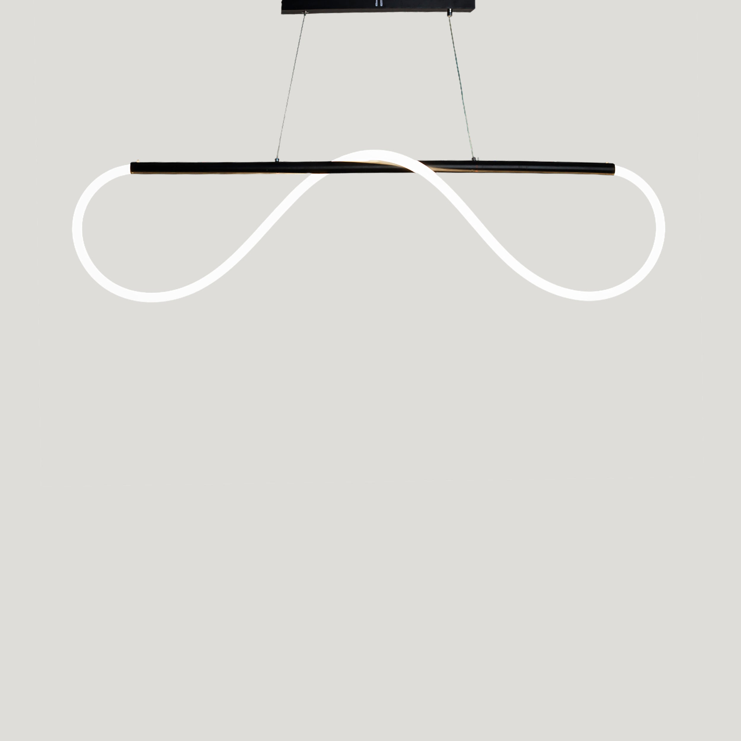 Noria chandelier, 1 bulb, black