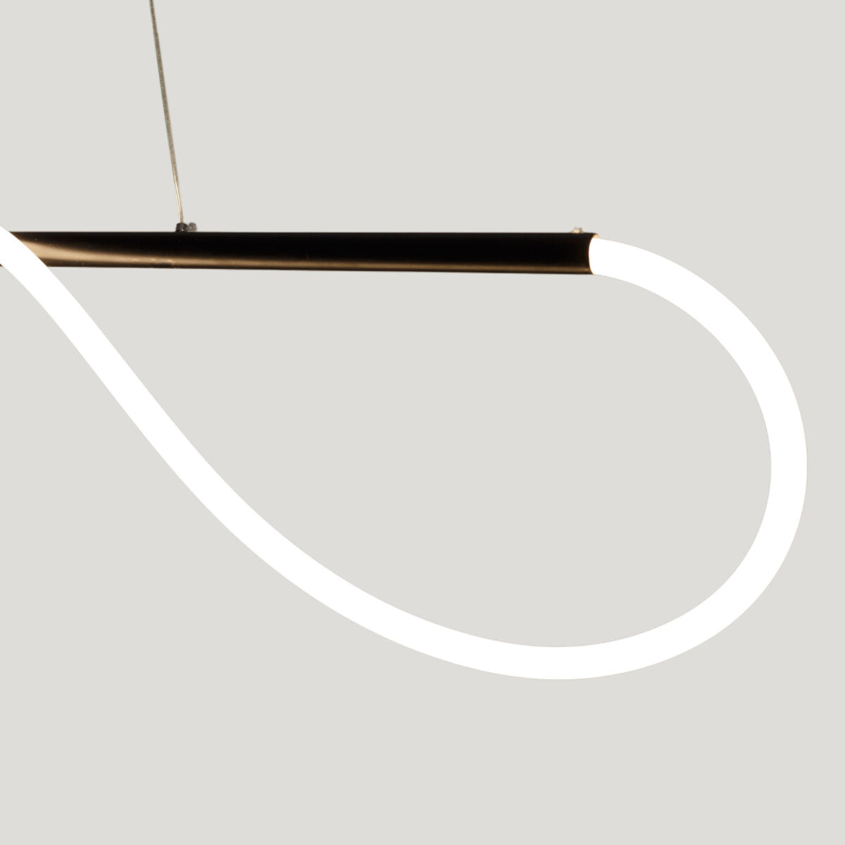 Noria chandelier, 1 bulb, black