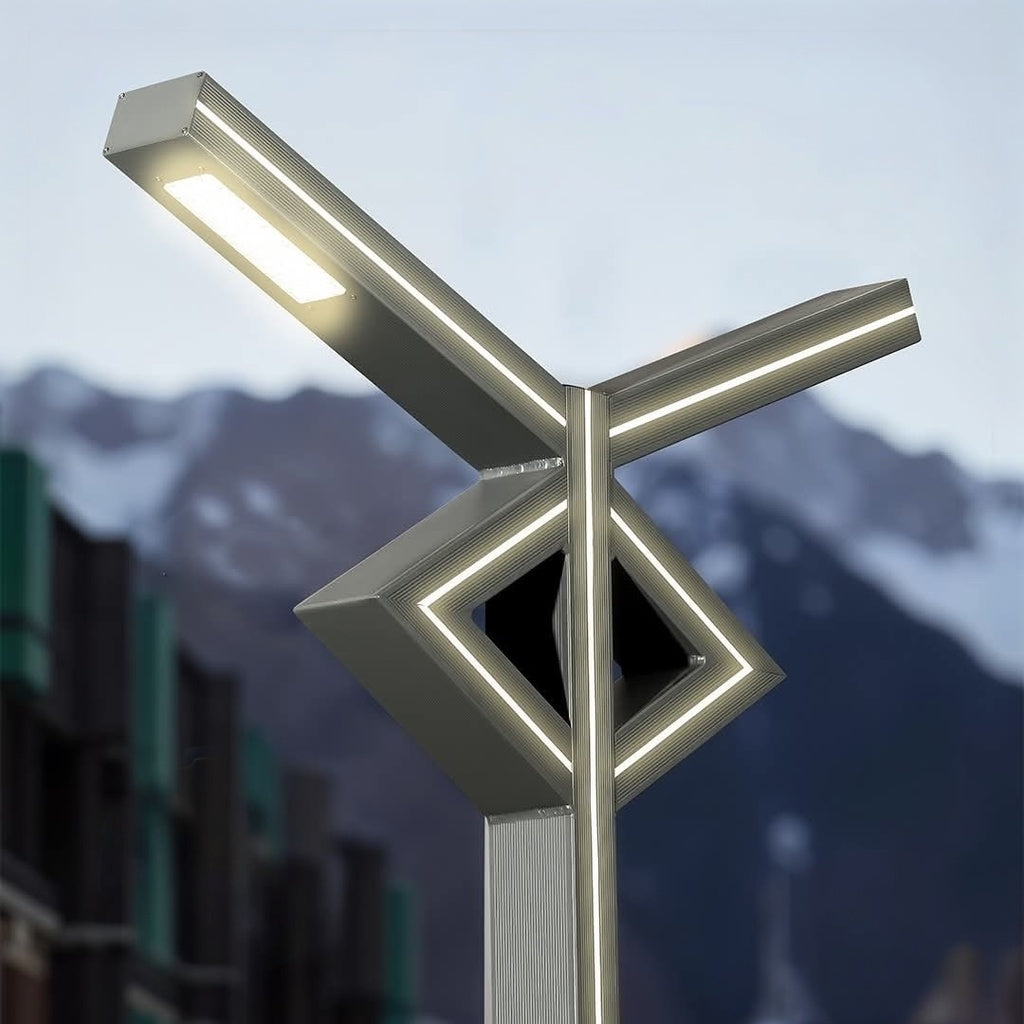 Outdoor City Pole Light ULT 2*30W + 95W LED Profile