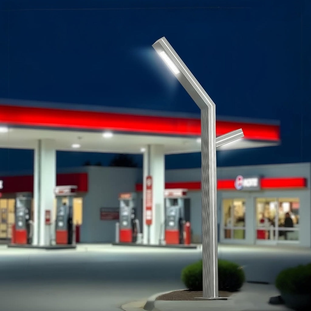 Outdoor City Pole Light ULT 2*30W + 70W LED Profile