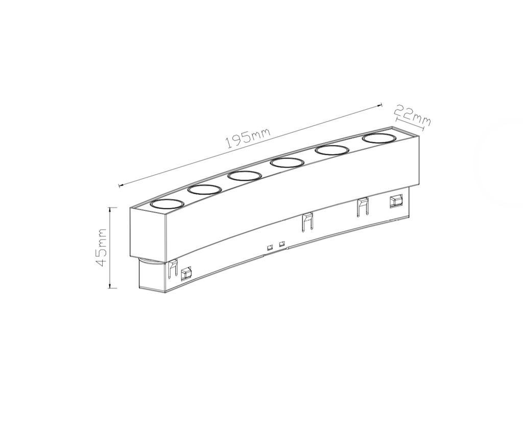 Round Magnetic lens spotlight 10W