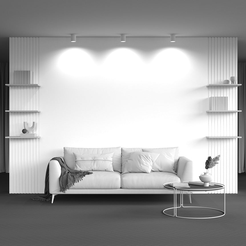 Surface light SLIM cylinder MR16, Ø85x115mm, white