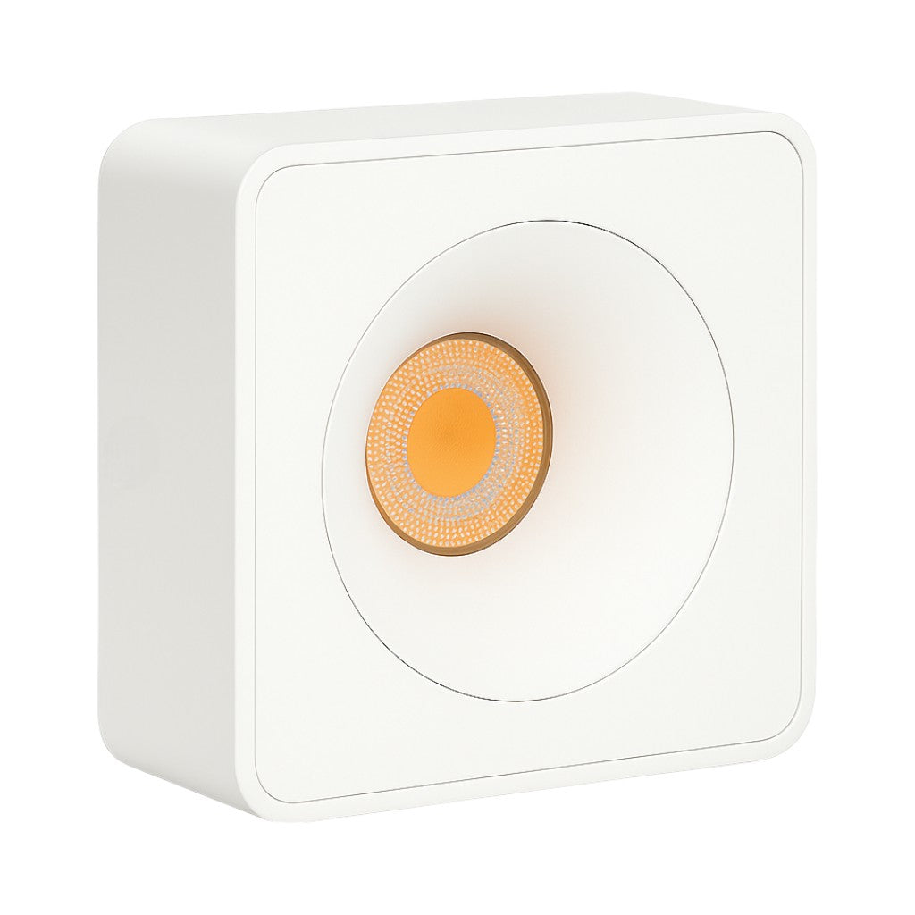 Square Surface Mounted Spotlight 12W - 3000K