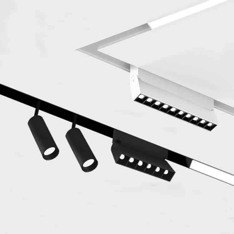 MAGNET track rail recessed light NOMANI L corner, black