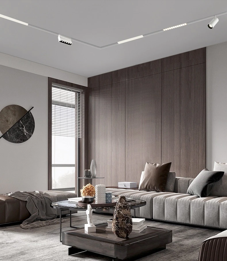 MAGNET track rail MIMI, recessed, 3m, white