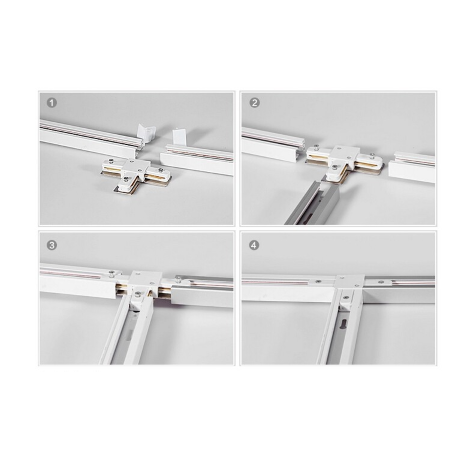 1 phase track 1,5m, white