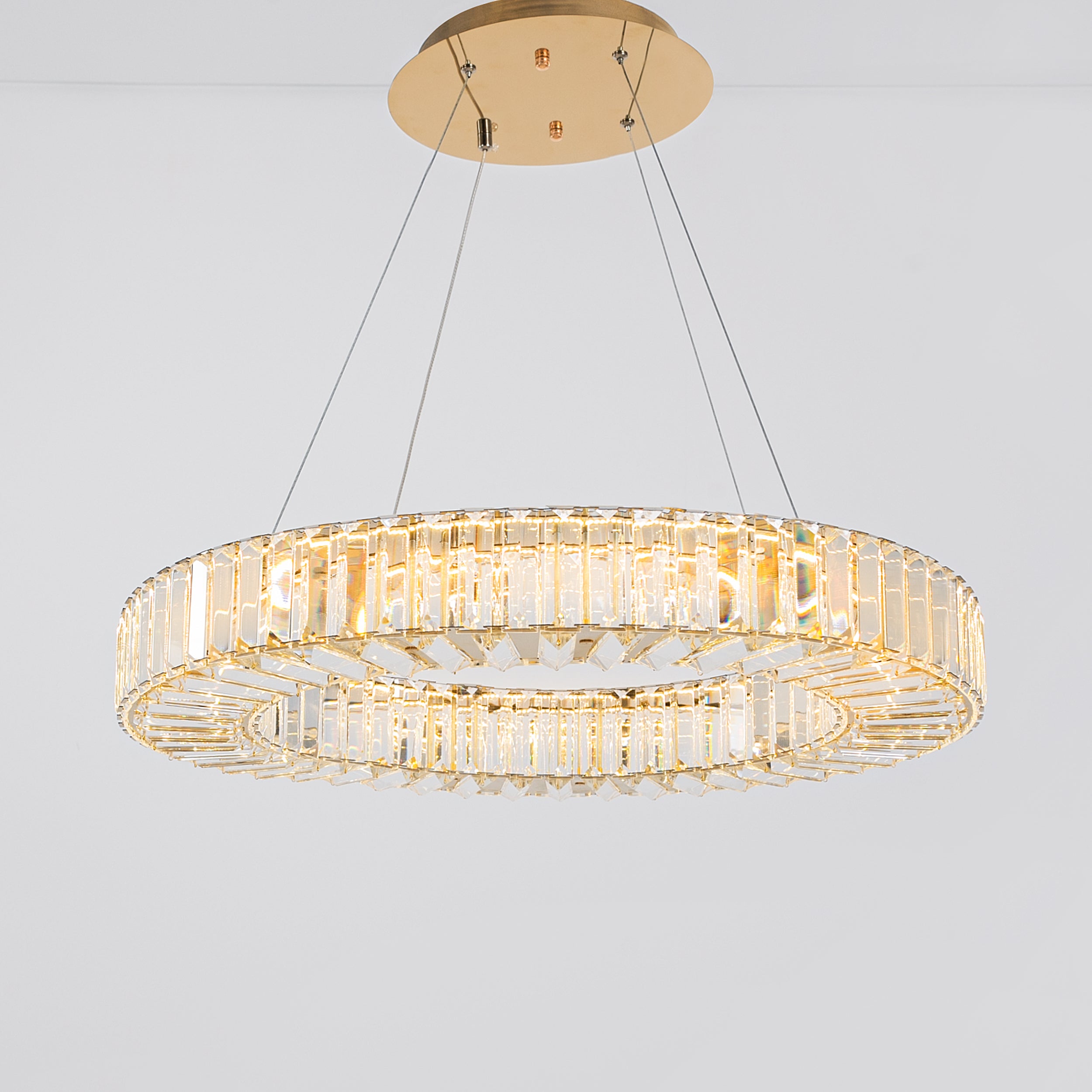 Arakis chandelier, 1 bulb, gold